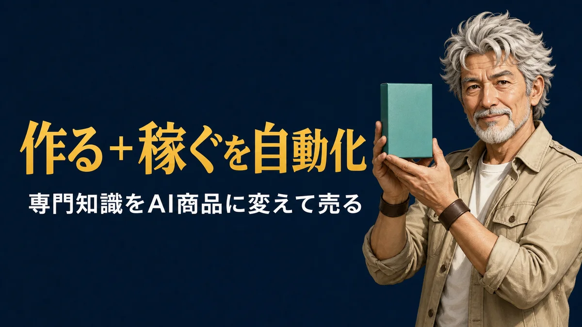 作る＋稼ぐを自動化